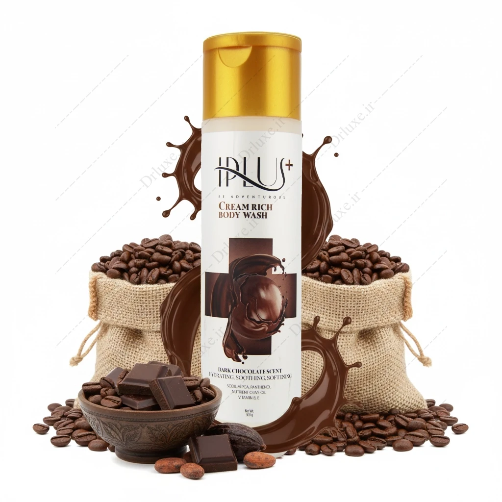 شامپو بدن کرمی شکلات تلخ آی پلاس